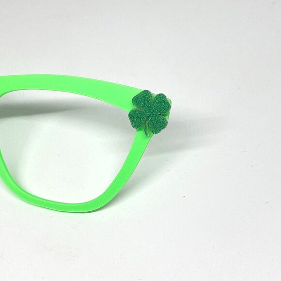 3D Printed Pair Eyewear Topper-Shamrock-St. Patrick's Day Glasses-Irish - Picture 2 of 3